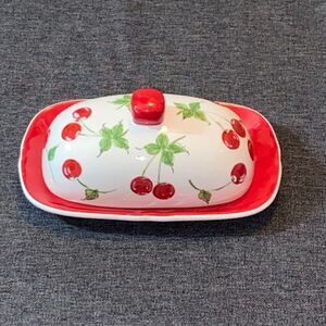 Cherry Design Butter Dish